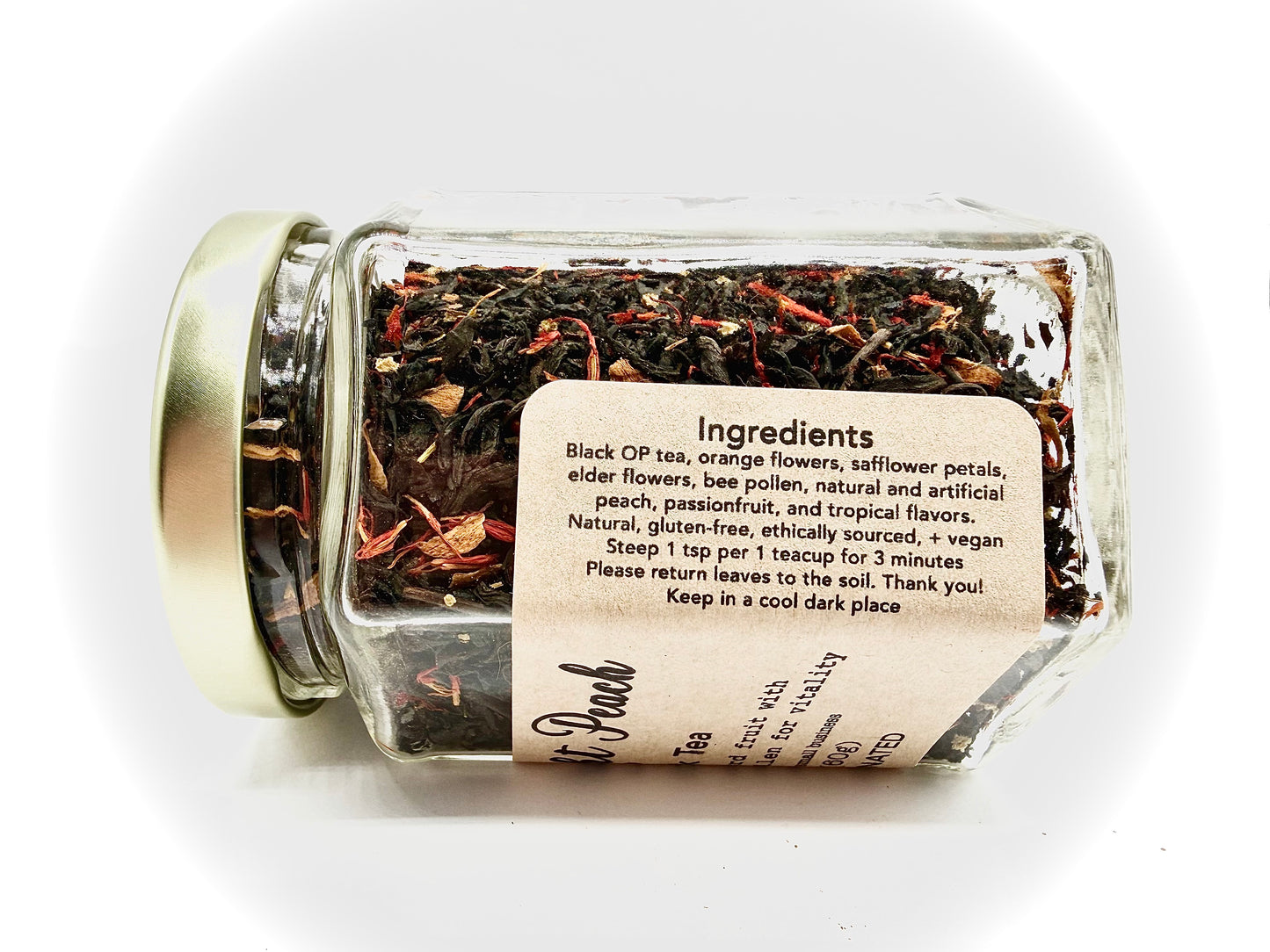Midnight Peach – Tropical Peach Black Tea (Caffeinated)